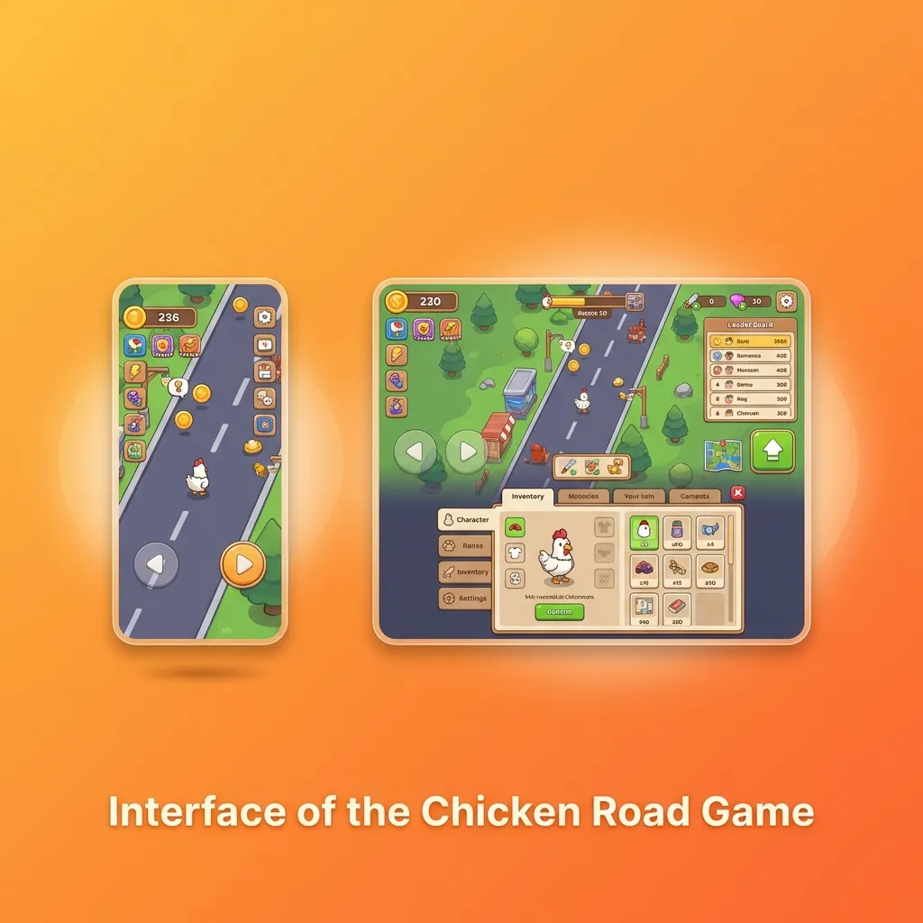 Interface of the Chicken Road Game