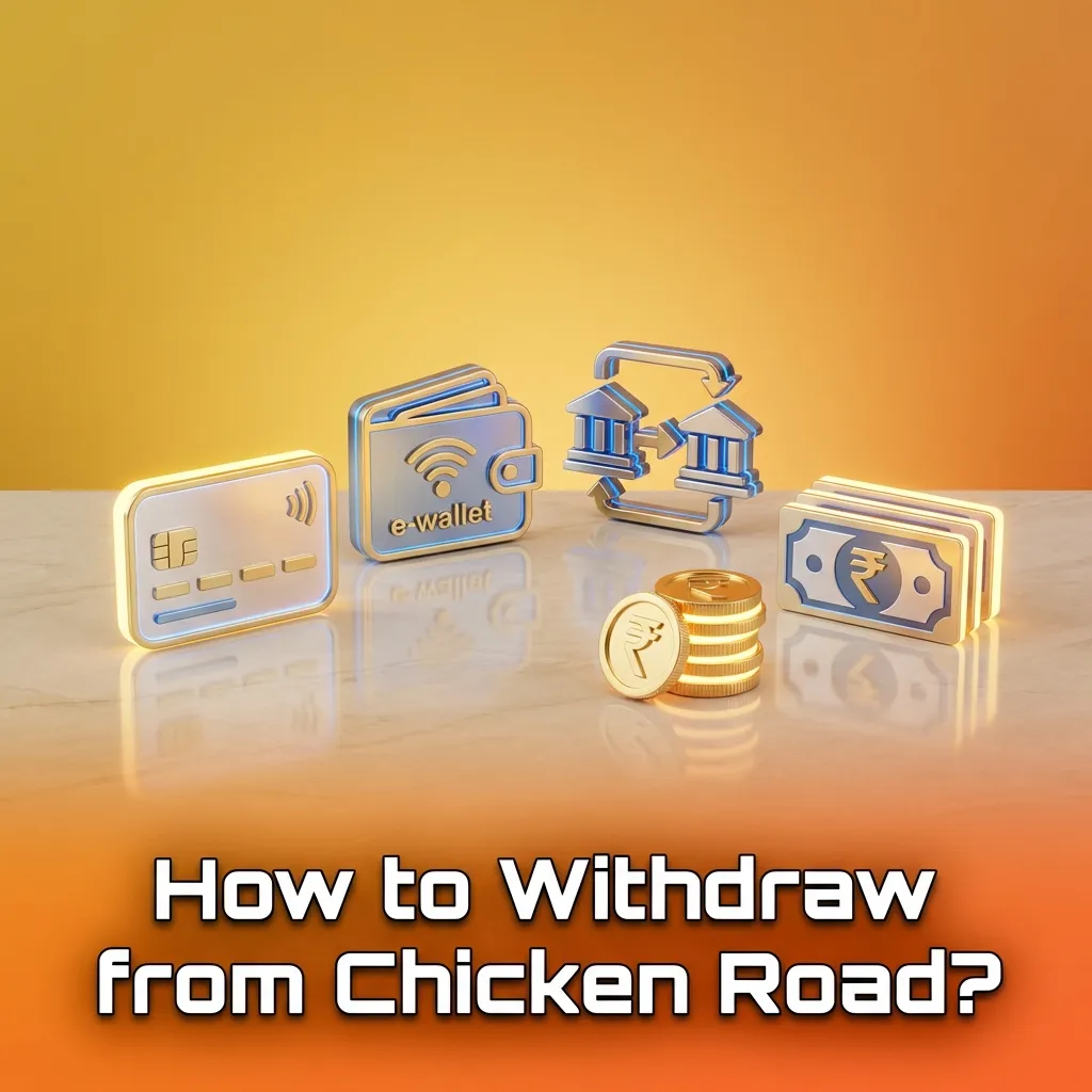 Smartphone screen showing Chicken Road withdrawal interface with payment method options and transaction confirmation