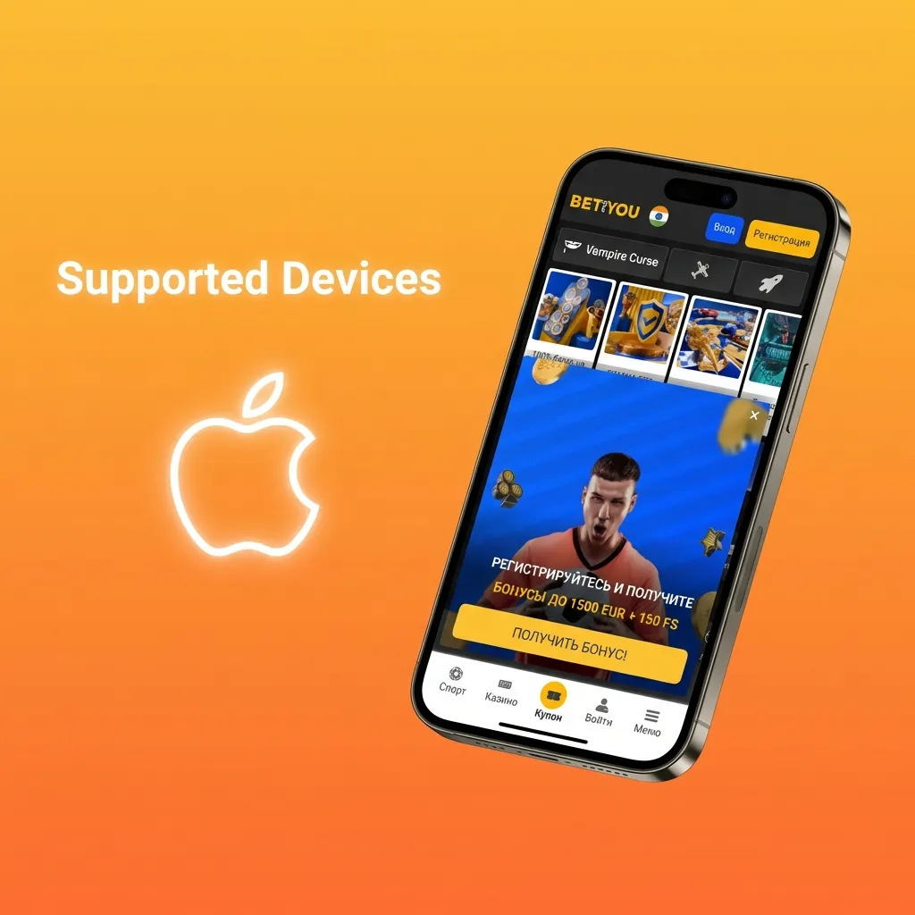 List of Apple devices compatible with Betandyou PWA, including iPhone and iPad models from 2018-2023