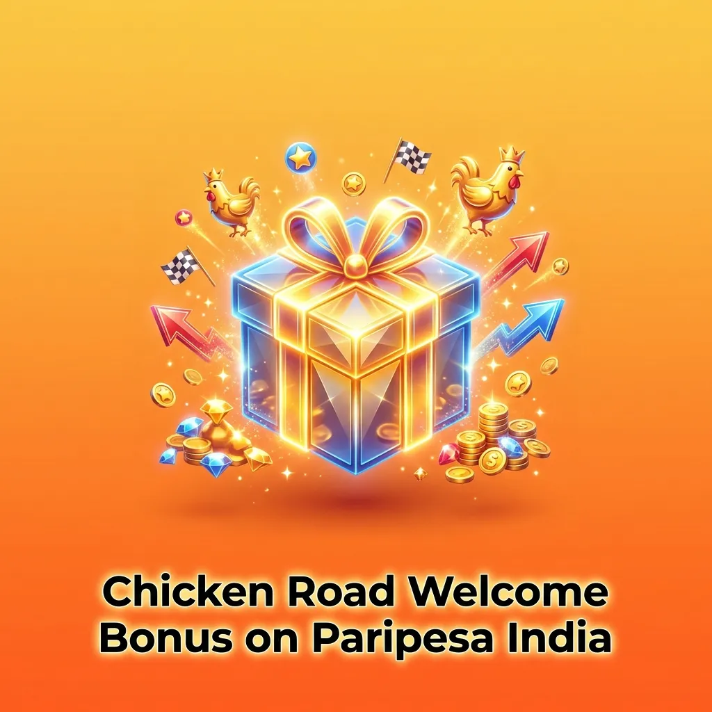 Paripesa India 100% welcome bonus for Chicken Road casino game with ₹500 minimum deposit and 35x wagering requirement