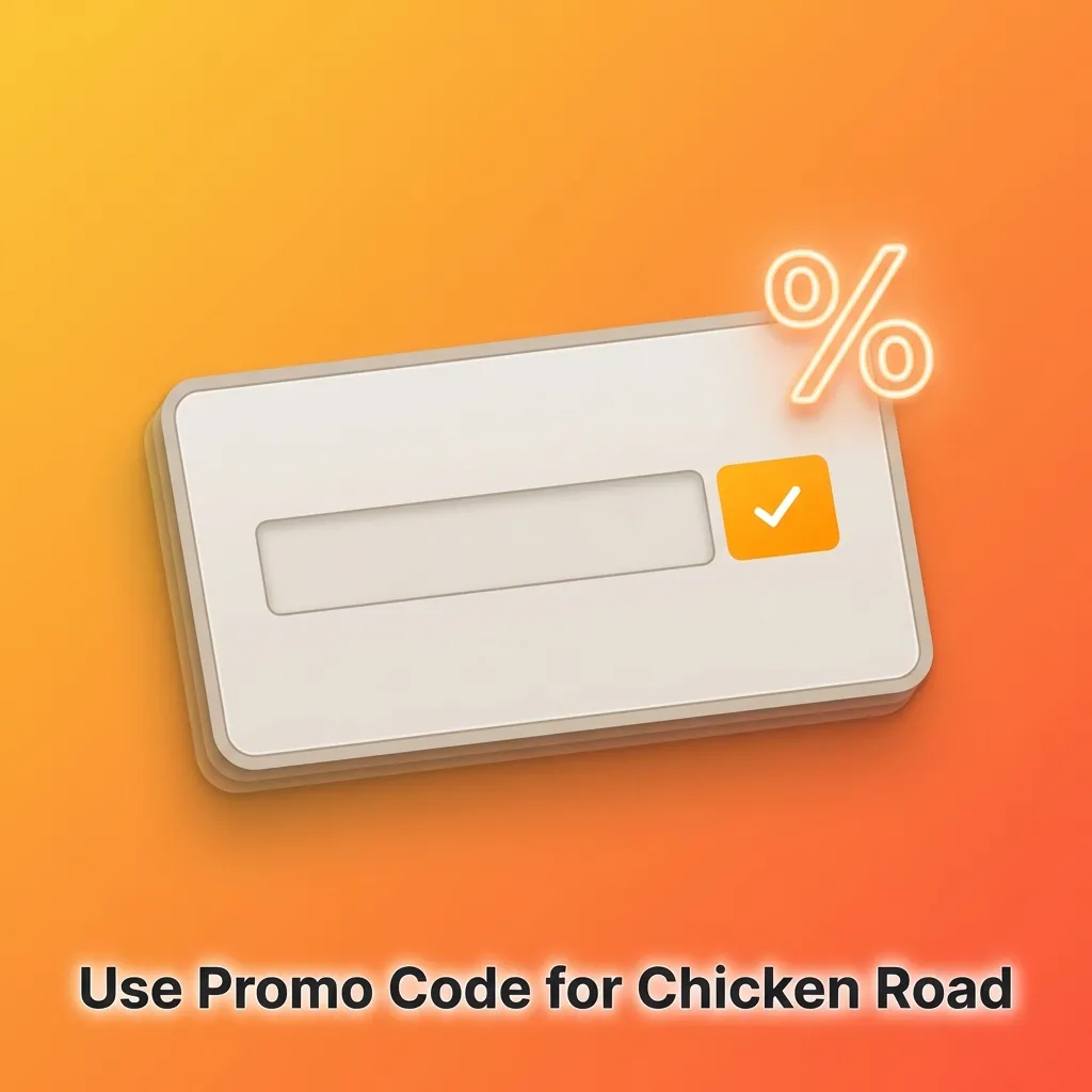 Smartphone showing promo code CHICKMAX being entered in registration form for Chicken Road bonus