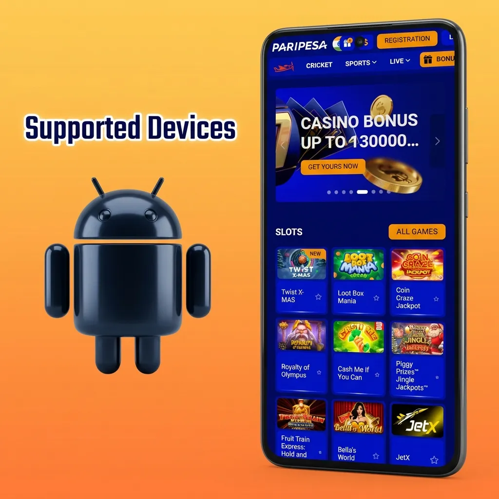 Collection of Android smartphones from budget to flagship models showing app compatibility across different devices