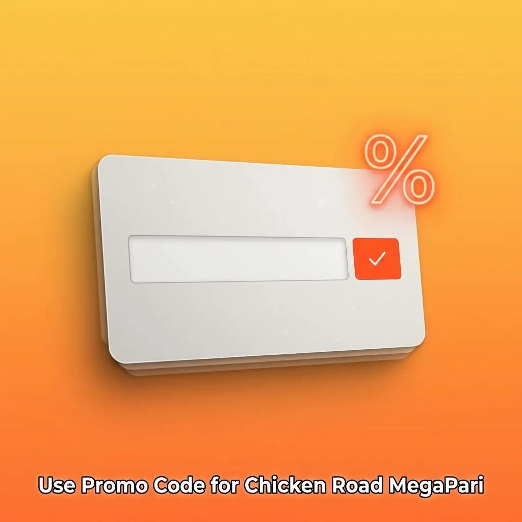Player entering CHICKEN100 promo code on MegaPari registration form to get 10% bonus on first deposit